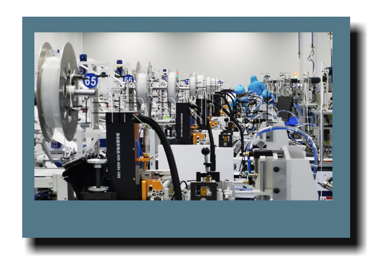 J9.COMUV喷码机与一次性口罩机组合出产线